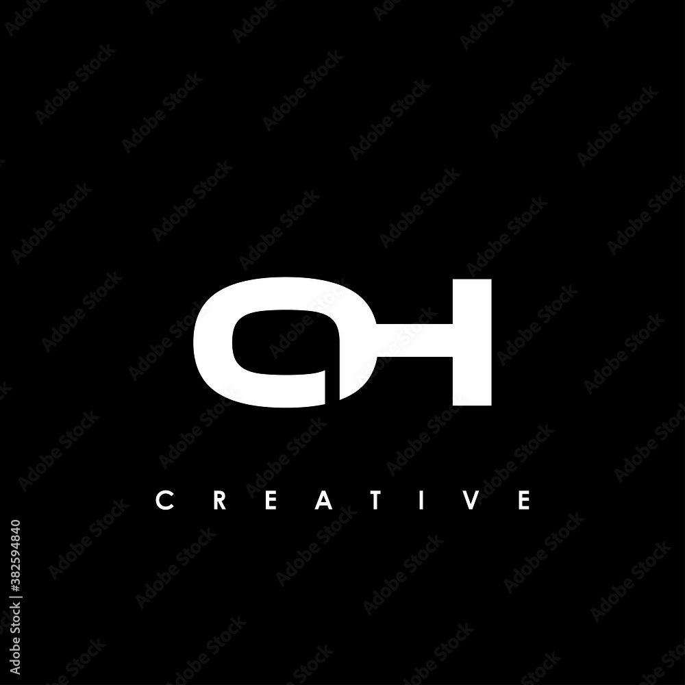 Obraz premium OH Letter Initial Logo Design Template Vector Illustration