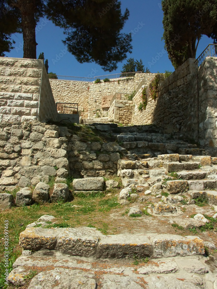 Ancient ruins in Jerusalem