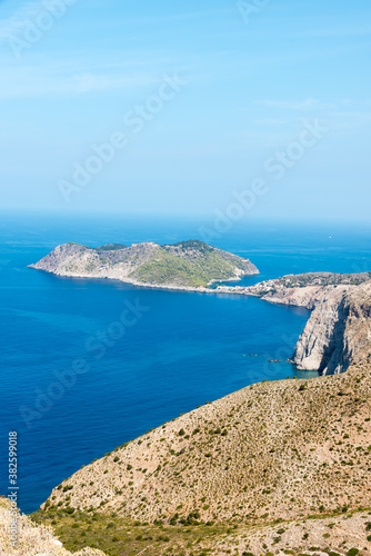 Jagged coast of the island of Kefalonia