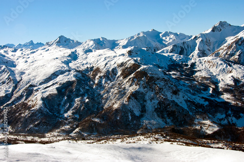 Saint Martin de Belleville Les Menuires Trois Vallees 3 Valleys ski area French Alps France