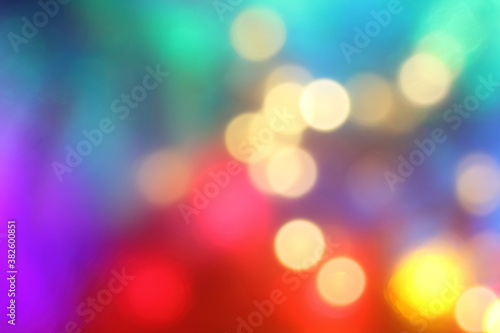 many different multi-colored blurred spots. festive light show © zoomingfoto1712