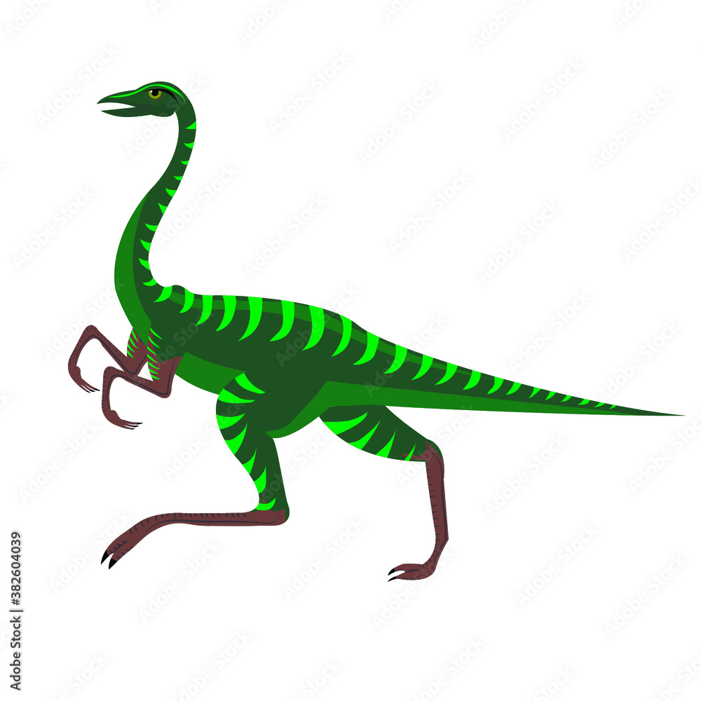Obraz premium dinosaur drawing on white background, vector illustration