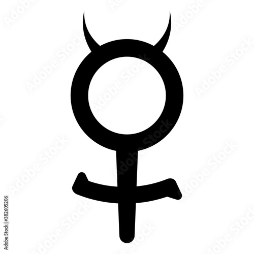 Mercury Symbol Vector 