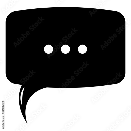 Принти на полотні Dialogue Bubble Vector