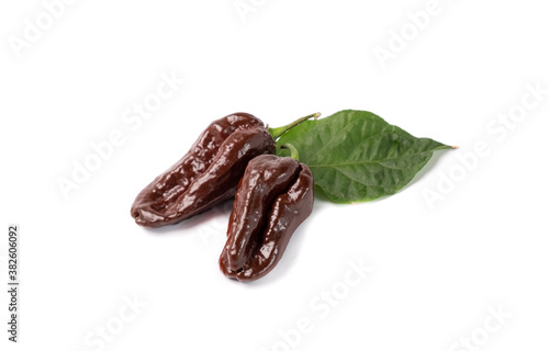 Wallpaper Mural Black habanero on a white background Torontodigital.ca