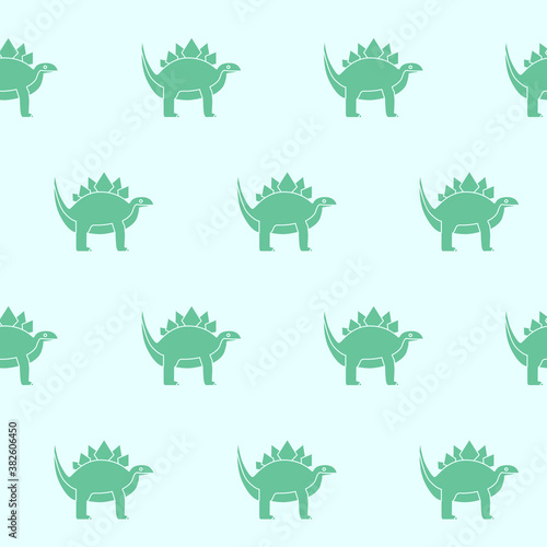 Wrapping paper - Seamless pattern of animals Jurassic period  dinosaurs for vector graphic design