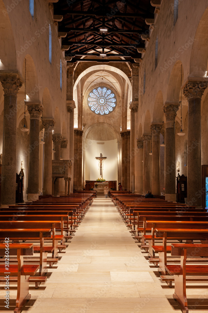 Fototapeta premium Troia, district of Foggia, Puglia, Apulia, Italy, Europe, Cathedral of the Beata Vergine Maria Assunta
