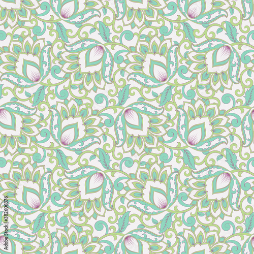Floral seamless pattern. damask vector background