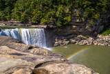 Rainbow at Cumberland Falls in Corbin, Kentucky, USA.