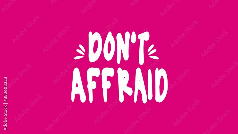 Hand lettering Do not be afraid, Hand lettering Do not be afraid,