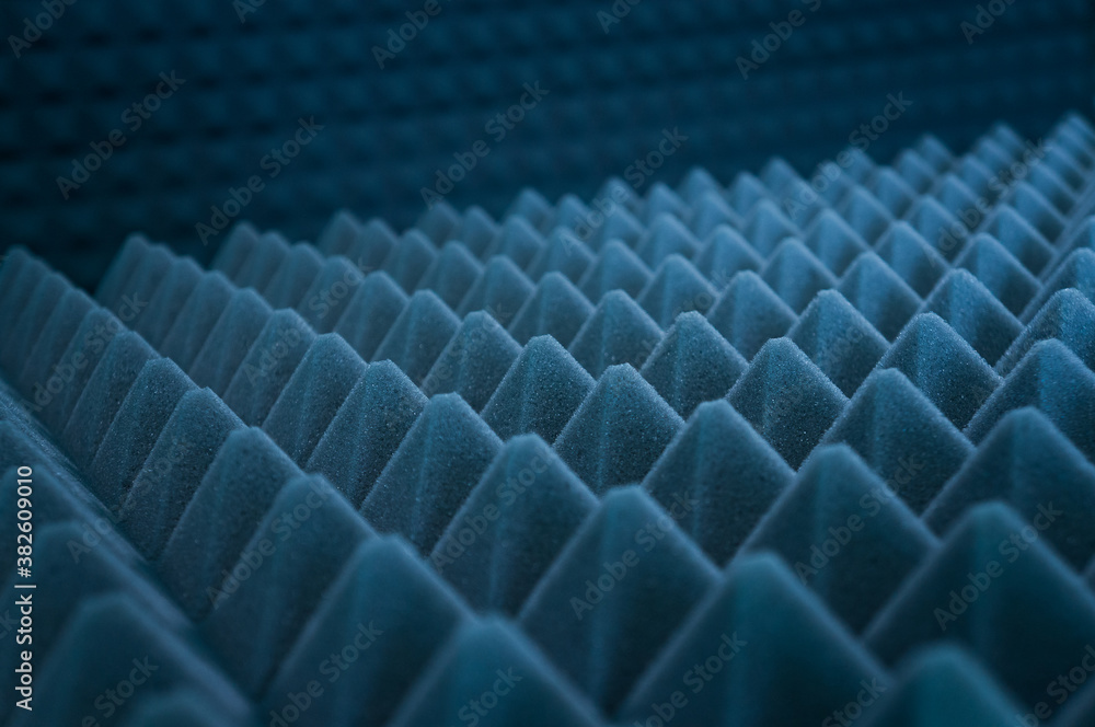 Obraz premium acoustic foam covered music studio wall background pattern