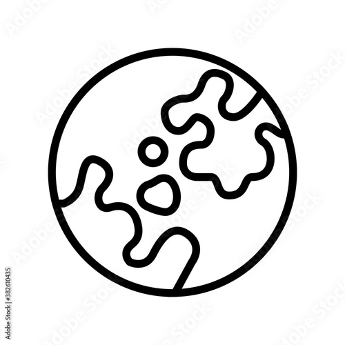 vitiligo skin disease line icon vector. vitiligo skin disease sign. isolated contour symbol black illustration