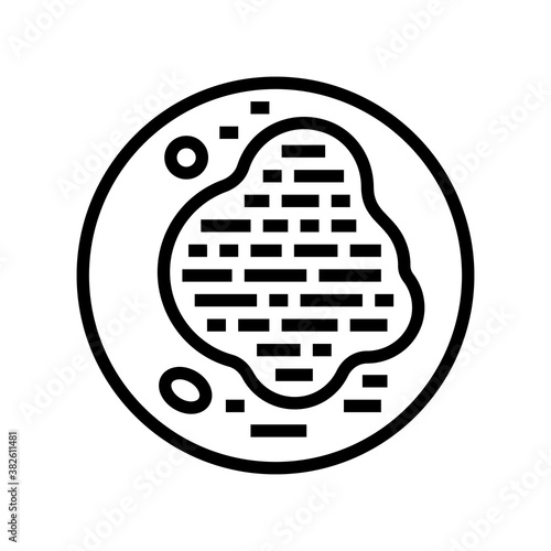 psoriasis skin disease line icon vector. psoriasis skin disease sign. isolated contour symbol black illustration