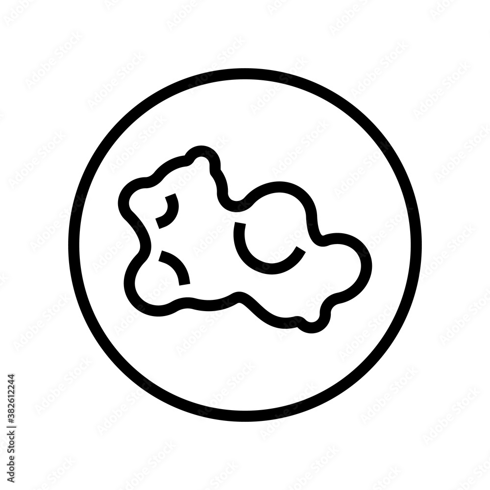 skin cancer line icon vector. skin cancer sign. isolated contour symbol black illustration skin cancer line icon vector. skin cancer sign. isolated contour symbol black illustration