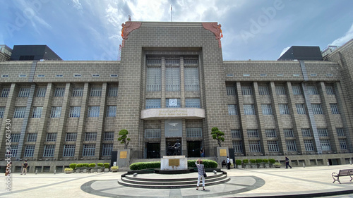 Exterior of Old General Post Office Building in Bangkok