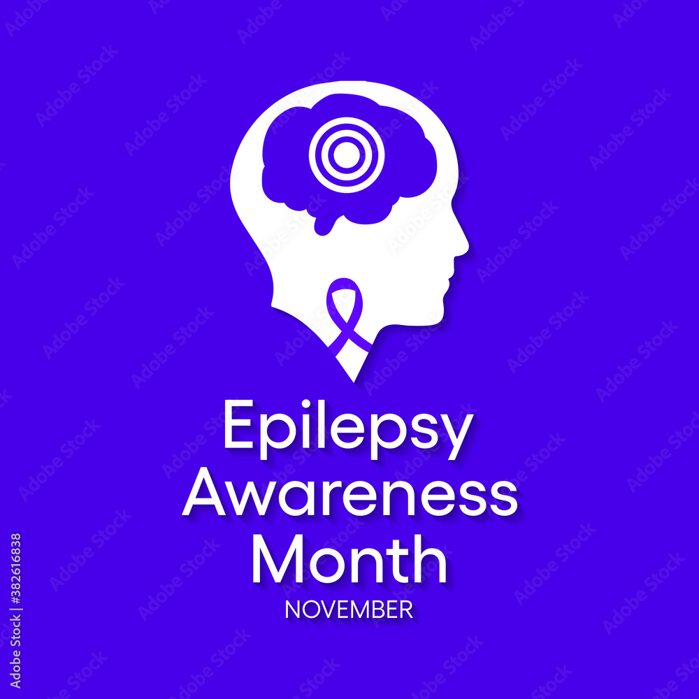 Vector Illustration On The Theme Of National Epilepsy Awareness Month ...