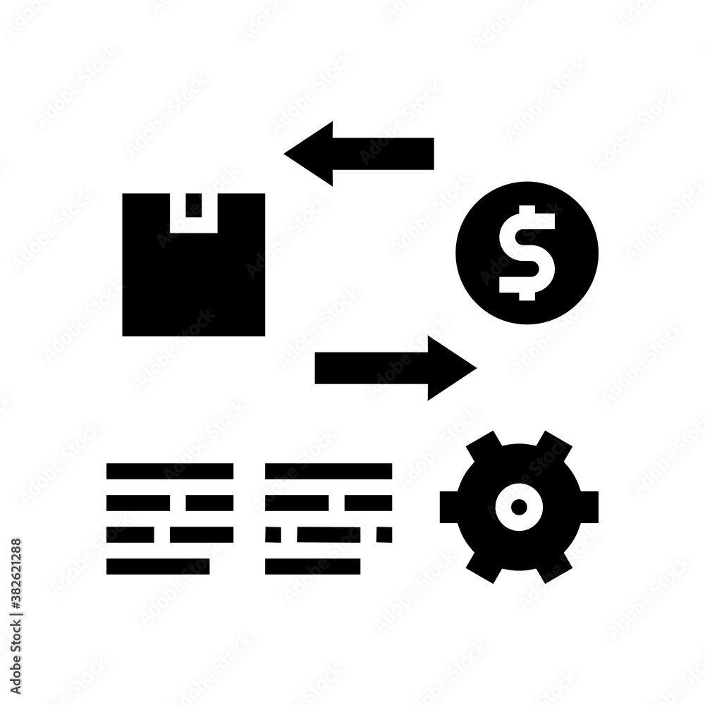 import and export service cost glyph icon vector. import and export service cost sign. isolated contour symbol black illustration import and export service cost glyph icon vector. import and export service cost sign. isolated contour symbol black illustration