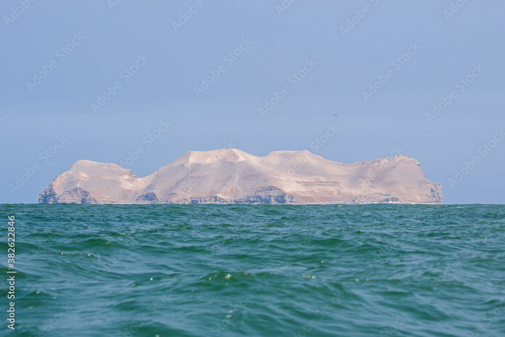 Stone islands in the Pacific Ocean, in front of Lima.