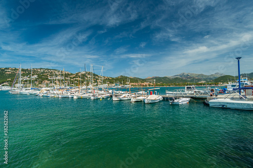 Boats in the port of Andratx, Balearic Islands, Majorca, Spain on April 12, 2014. © Cacio Murilo