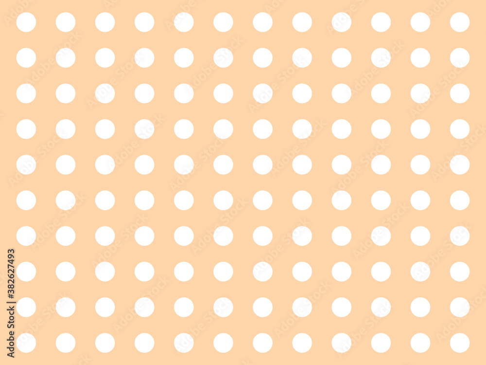 Abstract orange background with dots. Seamless pattern with dots