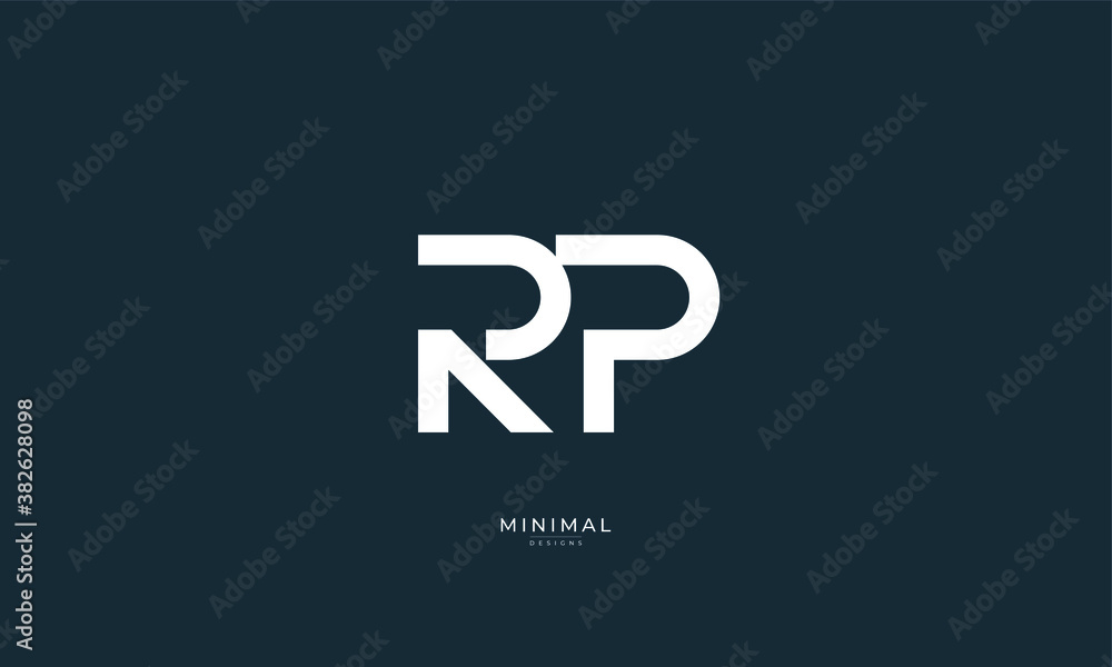Alphabet letter icon logo RP Alphabet letter icon logo RP