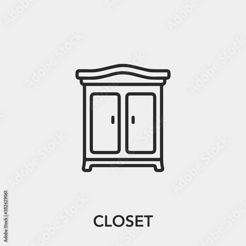 closet icon vector sign symbol