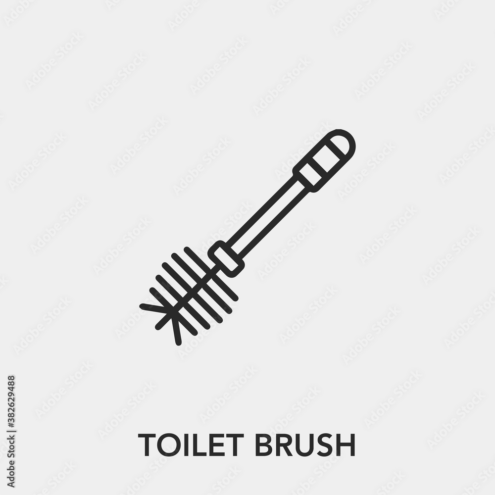 toilet brush icon vector sign symbol toilet brush icon vector sign symbol