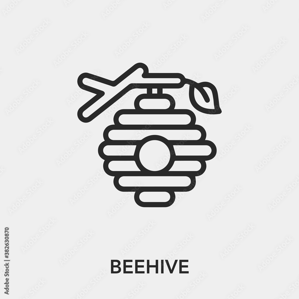 beehive icon vector sign symbol