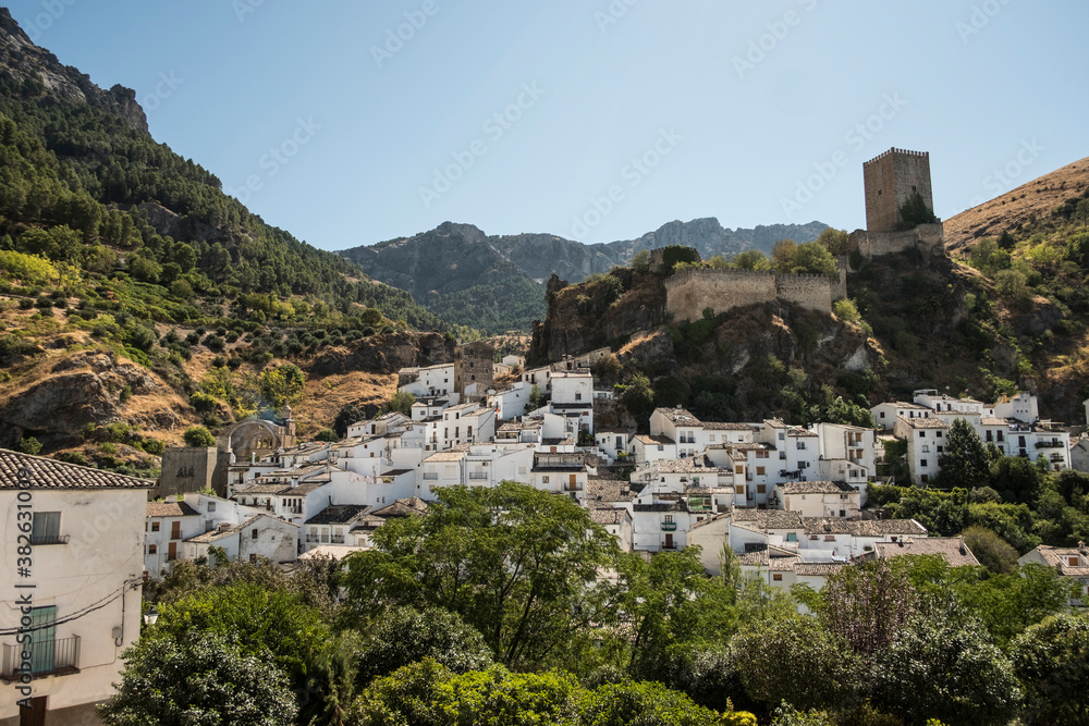 Cazorla, Spain. wide angle image of 