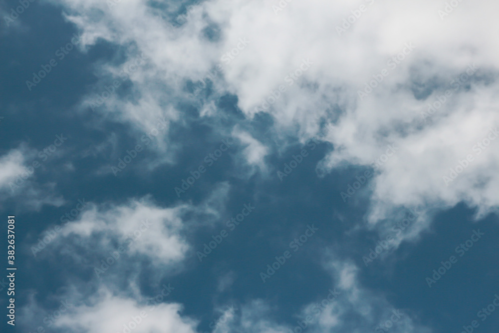 Blue sky background with clouds. Image Of Clouds In The Sky. Sunshine clouds sky during morning background.