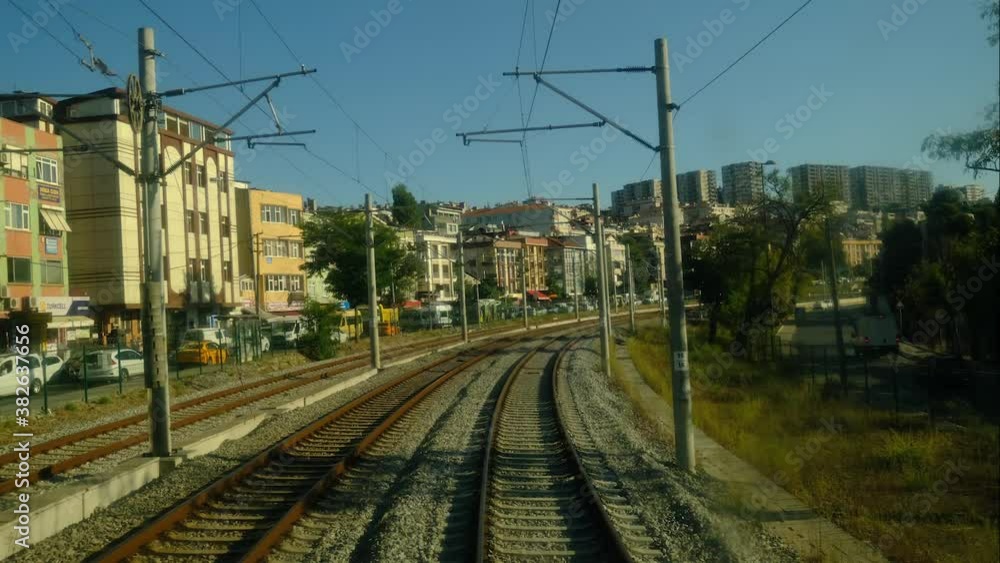 4K.Time lapse high speed train at Istanbul 4K.Time lapse high speed train at Istanbul