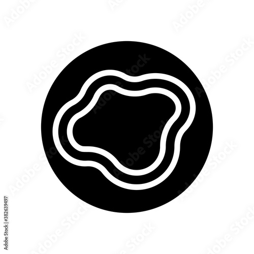 bruise skin disease glyph icon vector. bruise skin disease sign. isolated contour symbol black illustration