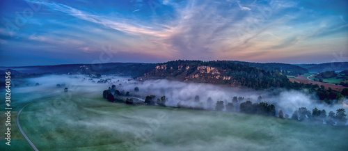 landscape panorama picture near Kallmünz Bavaria Germany