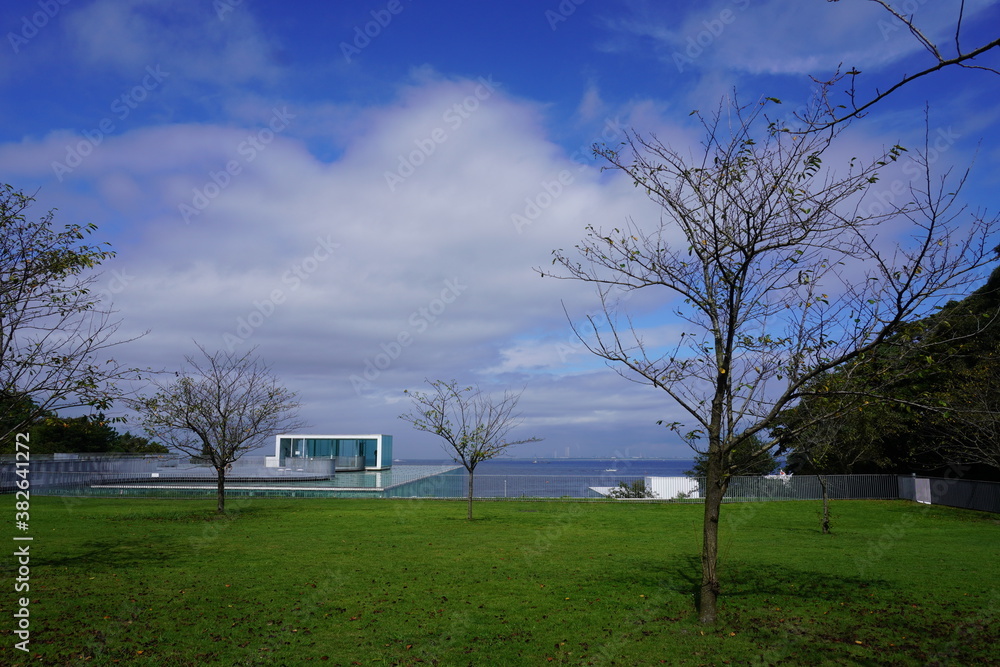 横須賀の美術館と海 横須賀の美術館と海