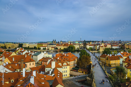 Photography of red roofs in Prague