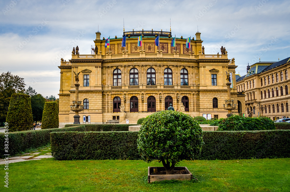House of the Czech Philharmonic and opera house - Rudolfinum in Prague