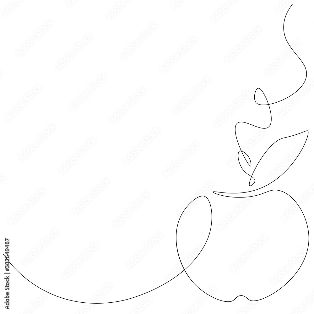 Obraz premium Apple fruit background. Vector illustration