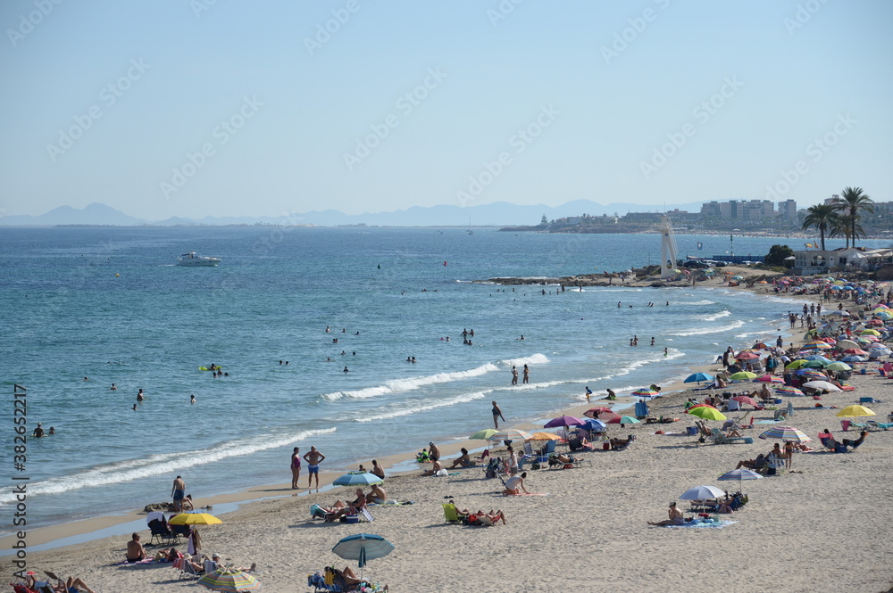 Playa de Campoamor beach in Orihuela Costa. Spain Playa de Campoamor beach in Orihuela Costa. Spain