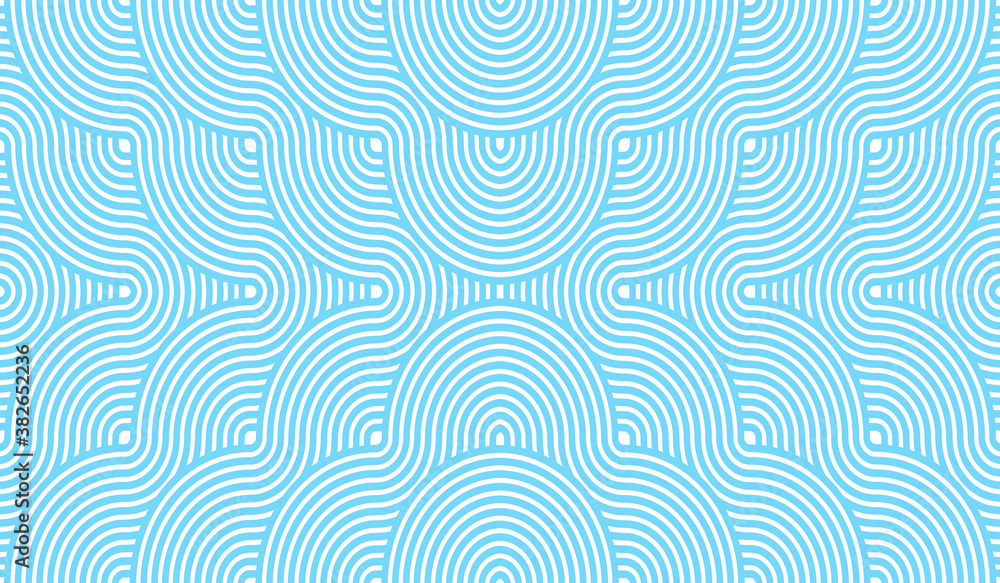 Geometric pattern blue background with circle element.Vector Illustration