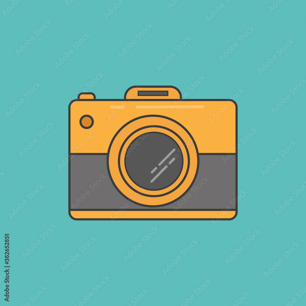 Camera. Flat design. Illustration
Camera. Flat design. Illustration