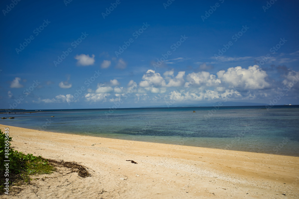 Obraz premium 沖縄県八重山諸島 石垣島 フサキビーチリゾートにあるビーチ