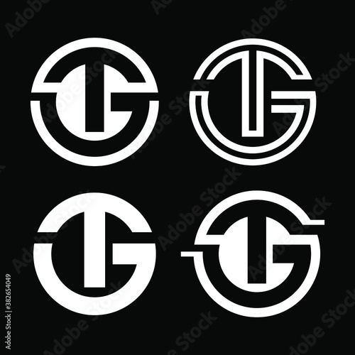 T and G circle concept. Very suitable in various business purposes, also for icon, symbol, logo and many more.