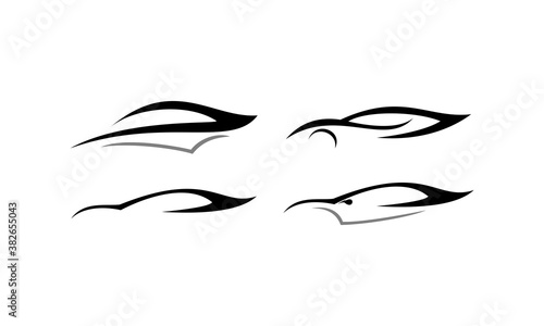 supercar vector icon logo