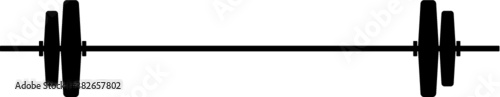 Barbell weight lifting. Powerlifting  Sport symbol.