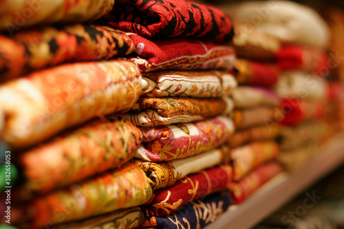 colored fabrics typical Turkey