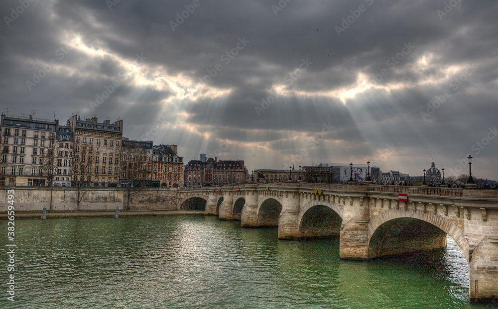 Pont Neuf bridge over the Seine River at Ile de la Cite, Paris, France