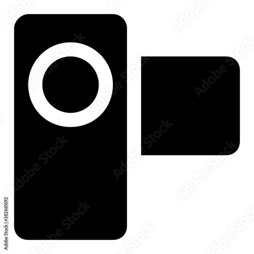 
Handycam glyph icon 
 photo