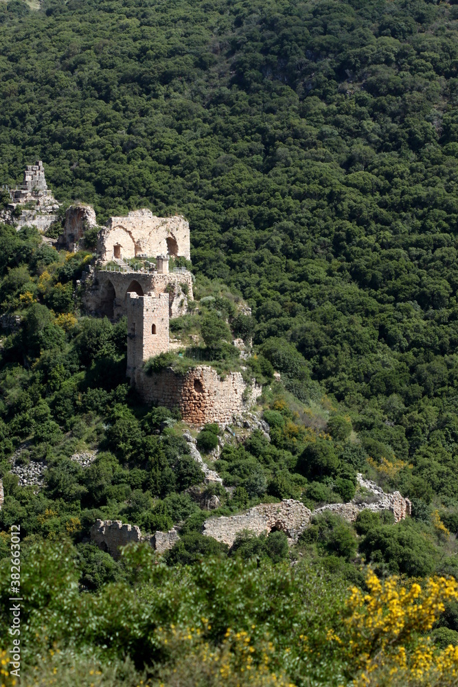 Montfort Castle in the Galilee area of Israel