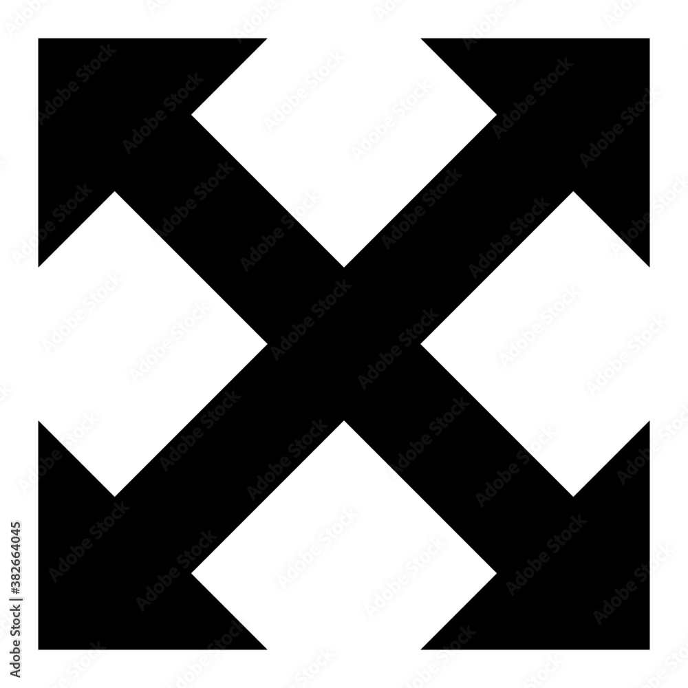 Obraz premium Enlarge arrows icon design