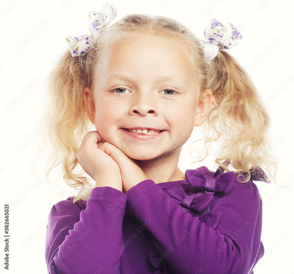 happy time for little girl